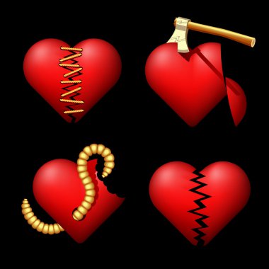 Conceptual hearts on a theme 