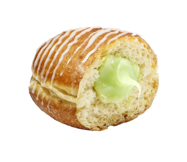 Νόστιμο ντόνατ με μαρμελάδα και γλάσο — Φωτογραφία Αρχείου
