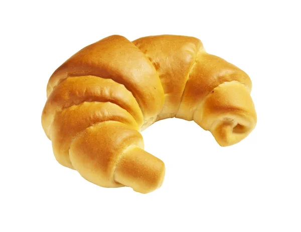 Friss croissant fehér alapon — Stock Fotó