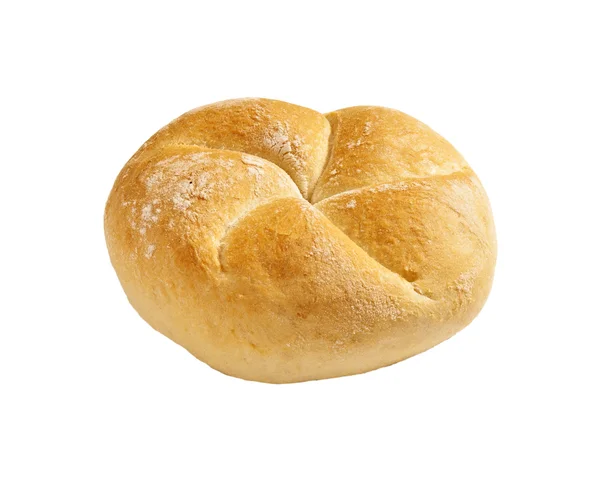 Pão fresco em um fundo branco — Fotografia de Stock