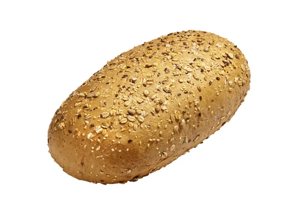 白色背景的新鲜面包 — 图库照片