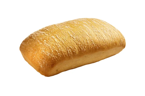 Pão fresco em um fundo branco — Fotografia de Stock