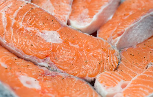 stock image Pieces of a salmon