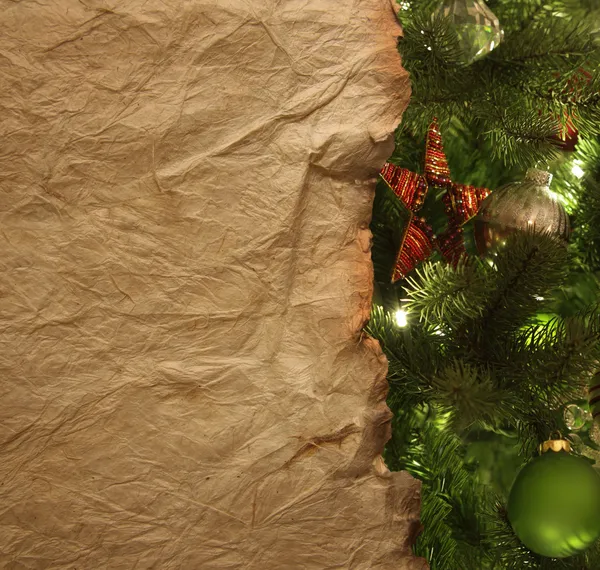 Пергамент з фоном Різдво — стокове фото