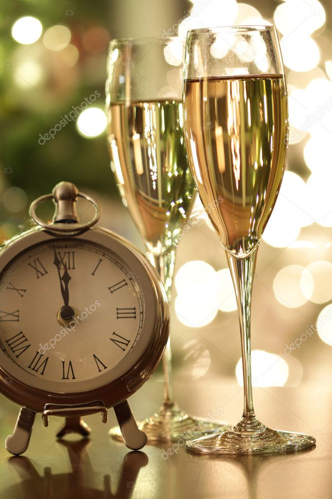Countdown to celebrations with champagne