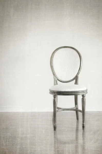 Antieke stoel met grunge stijl achtergrond — Stockfoto