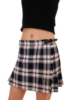 Girl in skirt. clipart