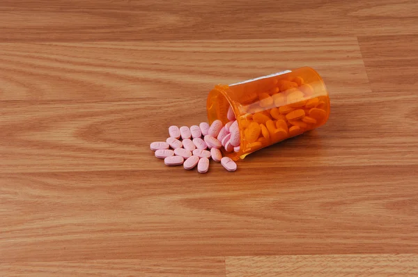 Orange pills. — Stock Photo, Image