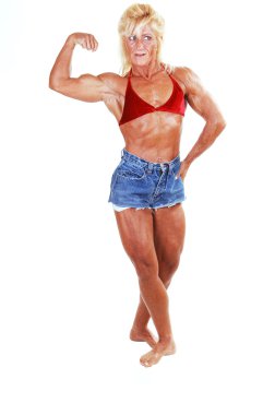 Bodybuilding woman. clipart