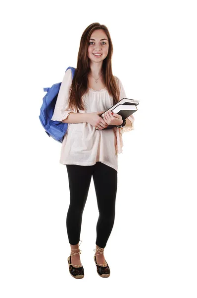 Μαθήτρια με σακίδιο. — Φωτογραφία Αρχείου