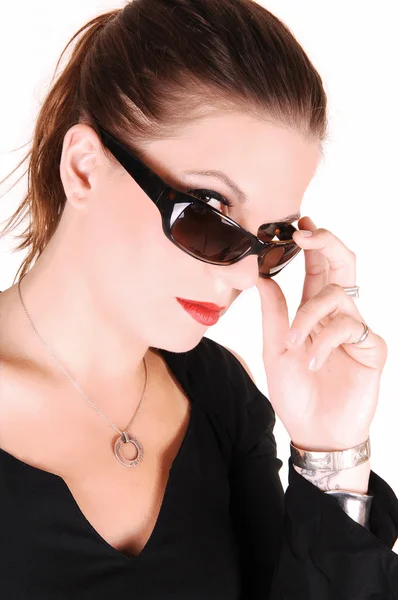 Dame mit Sonnenbrille. — Stockfoto