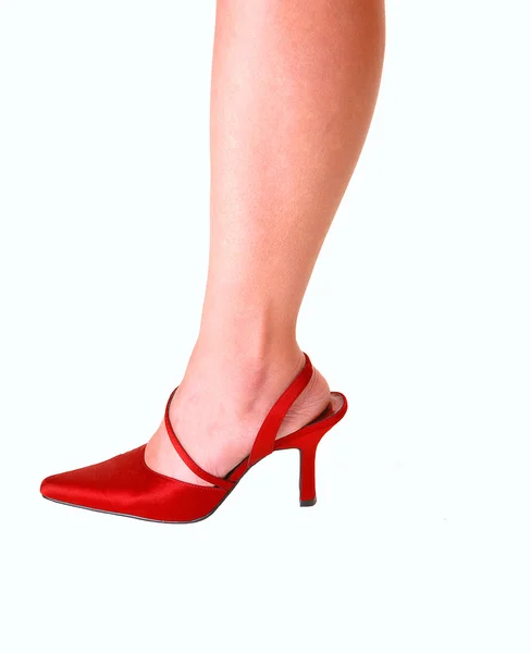 Womans láb magas sarkú. — Stock Fotó