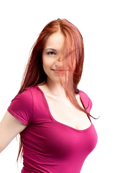 Beauty woman with fair hair — Stock Photo, Image