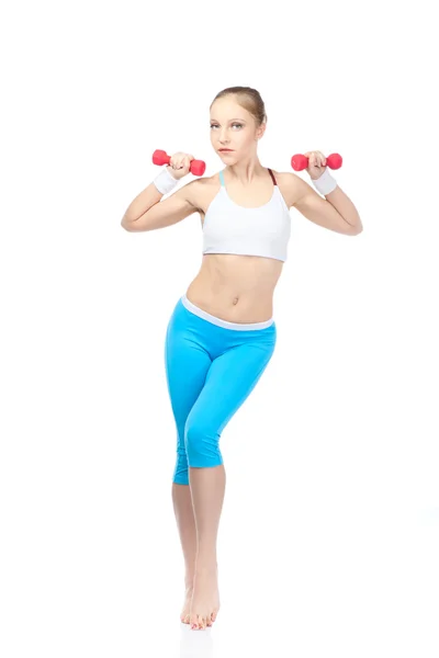 Woman in fitness — Stock Photo, Image