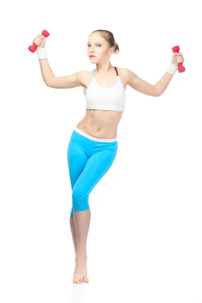 Frau im Fitnesszustand — Stockfoto