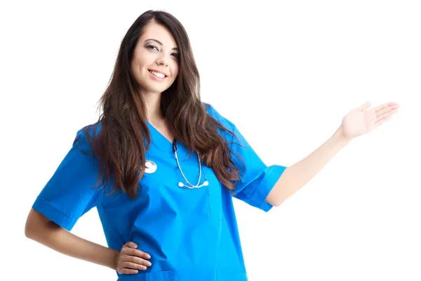 Sorridente donna medico — Foto Stock