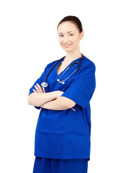 Ärztin in Uniform — Stockfoto