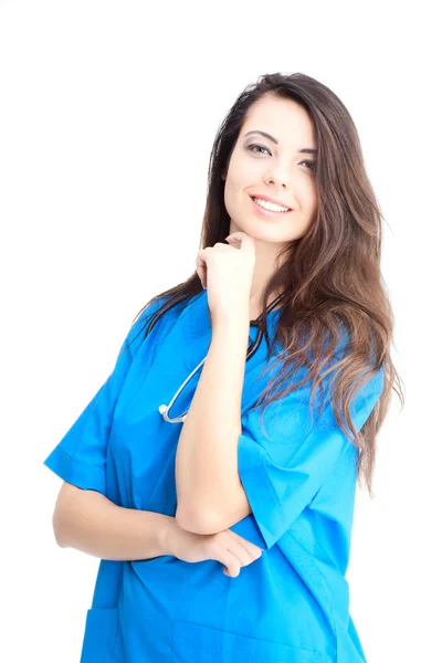 Uśmiechnięta kobieta lekarz — Zdjęcie stockowe