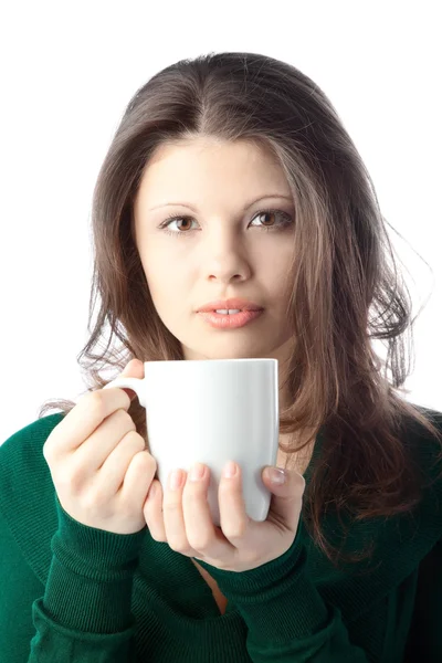 Liefdevolle mooie jonge vrouw — Stockfoto