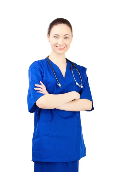 Ärztin in Uniform — Stockfoto