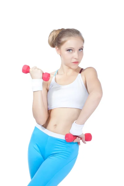 Beautiful woman in fitness — Stock Photo, Image