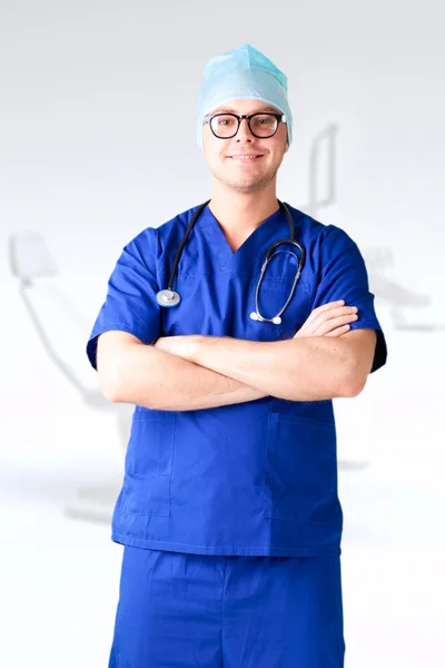 Joven doctor hospital médico — Foto de Stock