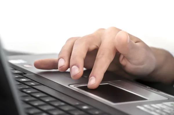 stock image Notebook hand