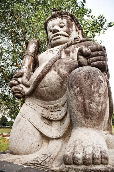 Θεματοφύλακας Άγαλμα Ινδουιστικό Ναό Ναοί Yogyakarta Ινδονησία — Φωτογραφία Αρχείου