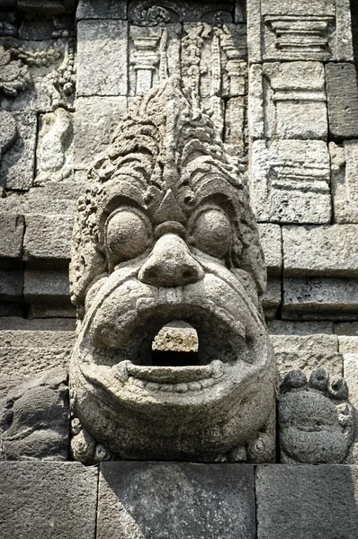 Détail de l'ornement dans le temple de Prambanan — Photo