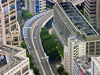 Tokyo şehir merkezine karayolu