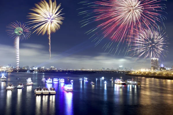 Stock image Fireworks of Taiean double ten day