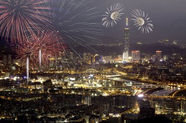 Fireworks taipei City