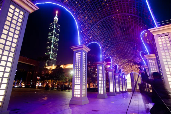 Night sense of the Taipei City — Stock Photo, Image