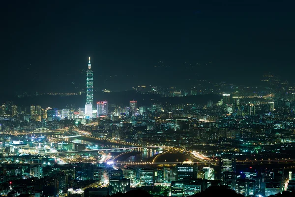 Night sense of the Taipei City — Stock Photo, Image