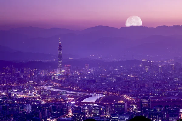 台北市の夜の感覚 — ストック写真