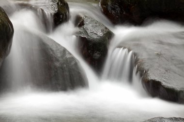 kayalar ile eski Erik Nehri üzerinde art arda düşüyor