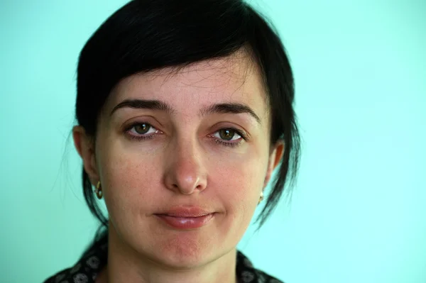 Tvář kavkazské ženy — Stock fotografie