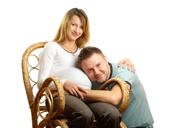 妊娠中の幸せなカップル — ストック写真