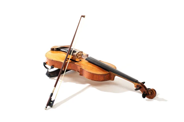Violino e arco — Fotografia de Stock