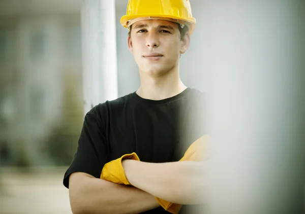 Construction Worker Portrait — Stock Photo, Image