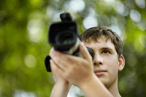 Young videographer — Stock Photo, Image