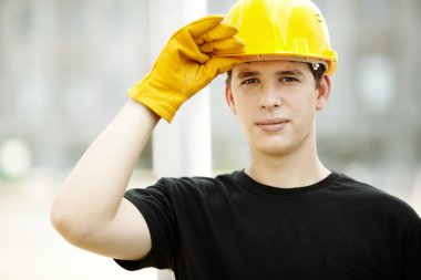 Construction Worker Portrait clipart