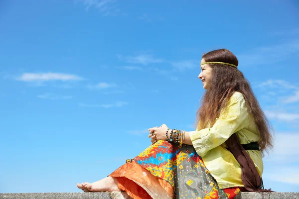 Hippi kadını — Stok fotoğraf