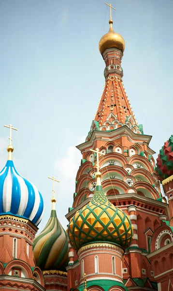 圣巴兹尔大教堂。moscow.russia — 图库照片
