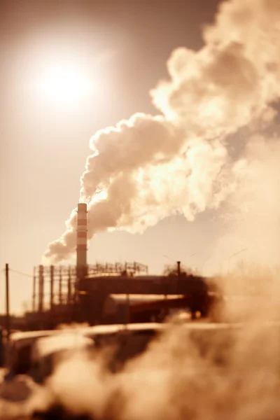 Industriële vervuiling — Stockfoto
