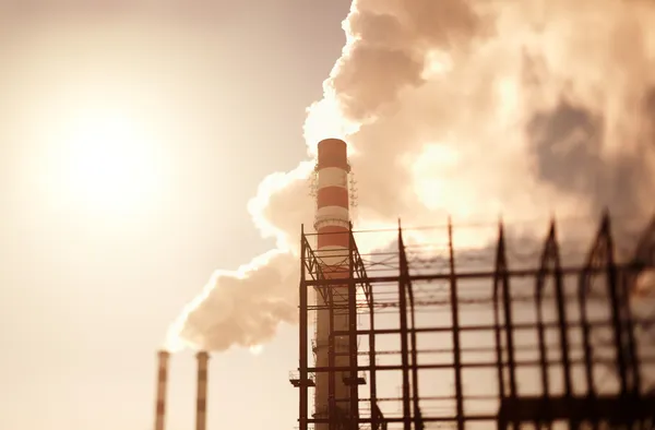 Industriële vervuiling — Stockfoto