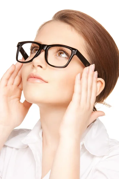 Mujer encantadora en gafas — Foto de Stock