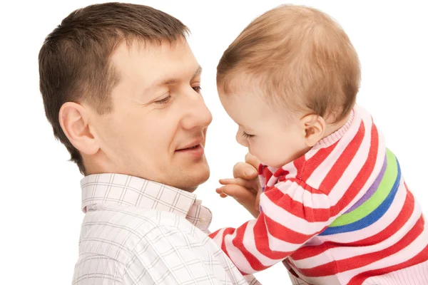 Glücklicher Vater mit entzückendem Baby — Stockfoto
