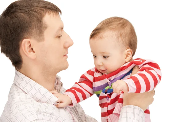 Happy father with adorable baby Stock Photo