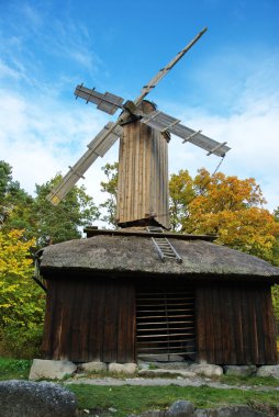Skansen - the windmill clipart